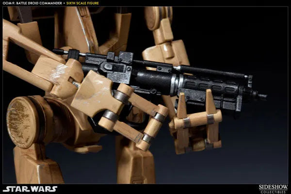 Star Wars 1/6 Scale Fully Posable Figure:Militaries Of Star Wars - OOM-9 Battle Droid Commanderㅤ – Sideshow Collectibles – ActionFigureBrasil