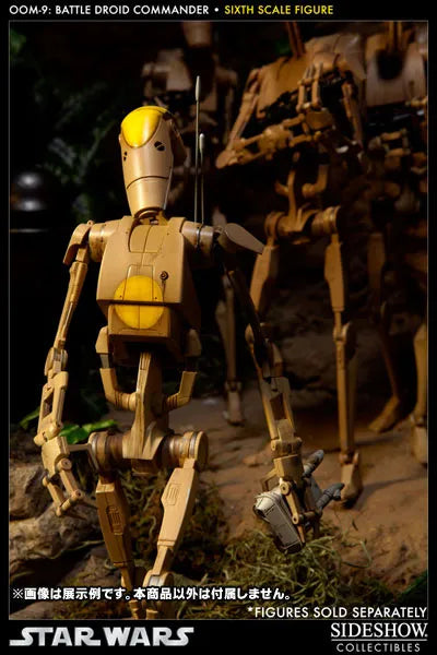 Star Wars 1/6 Scale Fully Posable Figure:Militaries Of Star Wars - OOM-9 Battle Droid Commanderㅤ – Sideshow Collectibles – ActionFigureBrasil