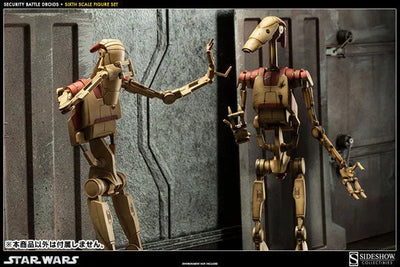 "Star Wars" 1/6 Scale Fully Poseable Figure Militaries Of Star Wars Security Battle Droid (Set Of 2)ㅤ – Sideshow Collectibles – ActionFigureBrasil — close