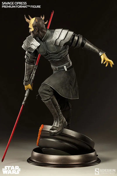 Star Wars Clone Wars 1/4 Scale Premium Figure Savage Oppressㅤ – Sideshow Collectibles – ActionFigureBrasil — embalagem