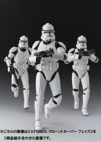 Star Wars: Episode II – Attack of the Clones - Clone Trooper - S.H.Figuarts - Phase 2 (Bandai)ㅤ – Bandai – ActionFigureBrasil