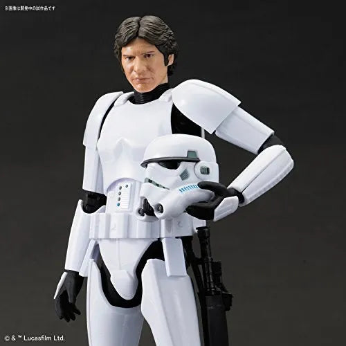 Star Wars: Episode IV – A New Hope - Han Solo - Characters & Creatures - Star Wars Plastic Model - 1/12 - Stormtrooper Ver. (Bandai)ㅤ – Bandai – ActionFigureBrasil