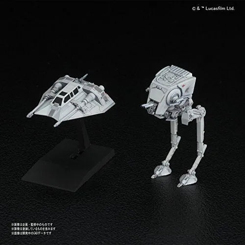 Star Wars: Episode V – The Empire Strikes Back - Star Wars Plastic Model - Vehicle Model 008 - AT-ST (Bandai)ㅤ – Bandai – ActionFigureBrasil