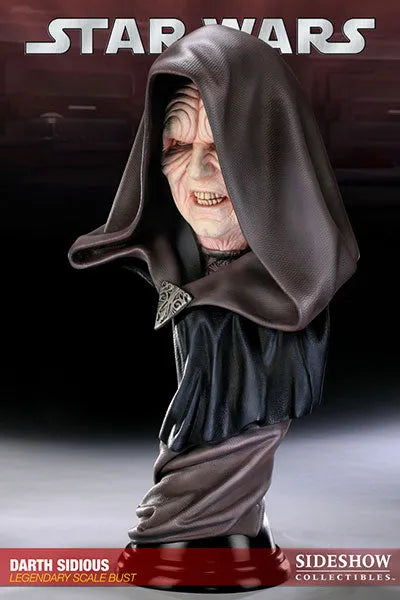 Star Wars - Legendary Scale Bust: Darth Sidiousㅤ – Sideshow Collectibles – ActionFigureBrasil