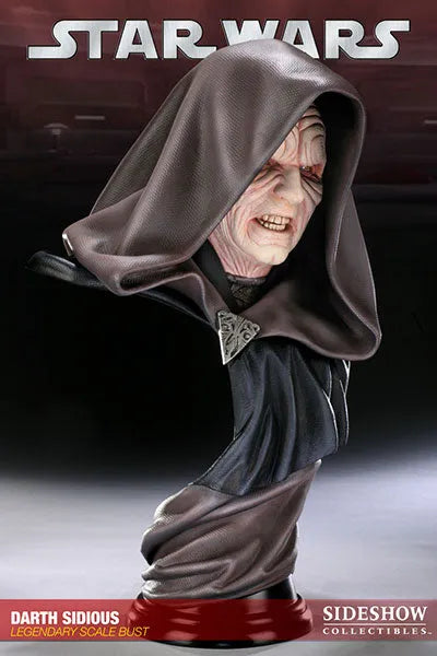Star Wars - Legendary Scale Bust: Darth Sidiousㅤ – Sideshow Collectibles – ActionFigureBrasil