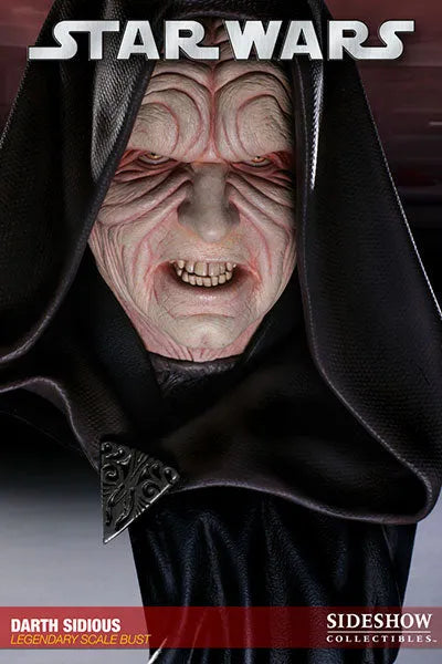 Star Wars - Legendary Scale Bust: Darth Sidiousㅤ – Sideshow Collectibles – ActionFigureBrasil