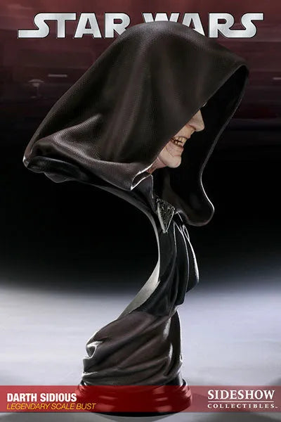 Star Wars - Legendary Scale Bust: Darth Sidiousㅤ – Sideshow Collectibles – ActionFigureBrasil