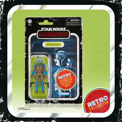 "Star Wars" "RETRO Series" 3.75 Inch Action Figure Bo-Katan Kryze "The Mandalorian"ㅤ – Hasbro – ActionFigureBrasil — embalagem