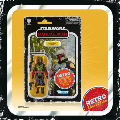 "Star Wars" "RETRO Series" 3.75 Inch Action Figure Boba Fett (Morak) "The Mandalorian"ㅤ – Hasbro – ActionFigureBrasil — embalagem