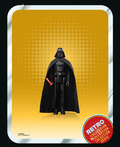 "Star Wars" "RETRO Series" 3.75 Inch Action Figure Darth Vader (Dark Time)ㅤ – Hasbro – ActionFigureBrasil