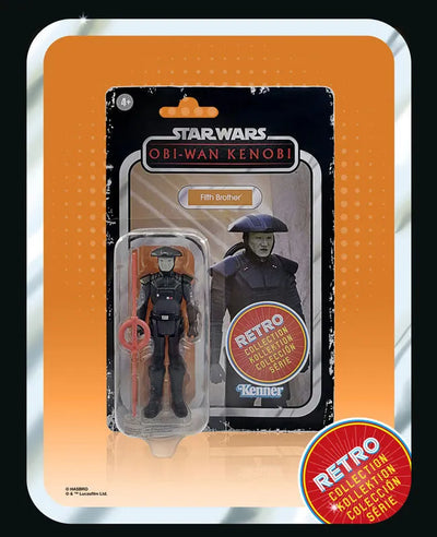 "Star Wars" "RETRO Series" 3.75 Inch Action Figure Fifth Brother "Obi-Wan Kenobi"ㅤ – Hasbro – ActionFigureBrasil — close