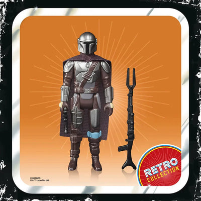 "Star Wars" "RETRO Series" 3.75 Inch Action Figure Mandalorian (Beskar) "Mandalorian"ㅤ – Hasbro – ActionFigureBrasil