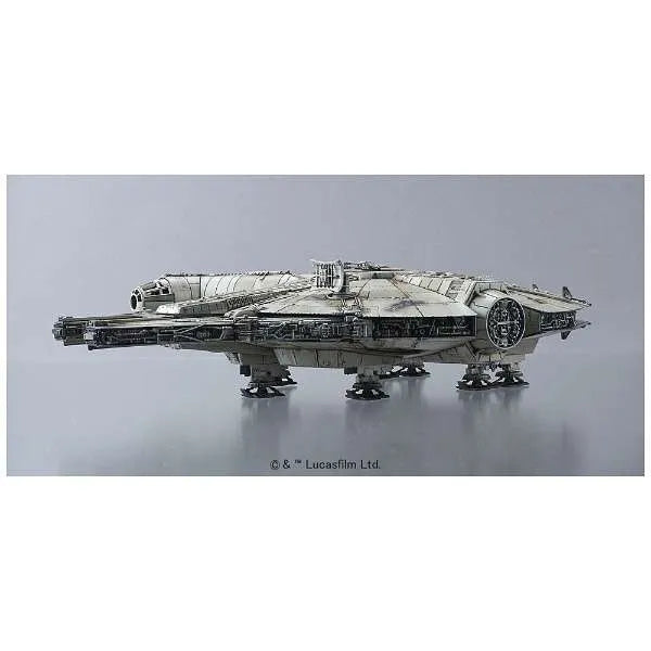 Star Wars - Star Wars: The Force Awakens - BB-8 - Chewbacca - Finn - Han Solo - Rey - Spacecrafts & Vehicles - Star Wars Plastic Model - Millennium Falcon - 1/144 (Bandai)ㅤ – Bandai – ActionFigureBrasil