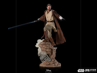 Star Wars Statue "Battle Diorama Series" 1/10 Obi-Wan Kenobiㅤ – Iron Studios – ActionFigureBrasil — ângulo diferente