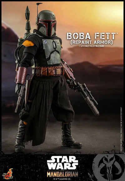 Star Wars - Television Masterpiece - The Mandalorian - Boba Fett - 1/6 - Repaint Armor Version (Hot Toys)ㅤ – Hot Toys – ActionFigureBrasil — ângulo diferente