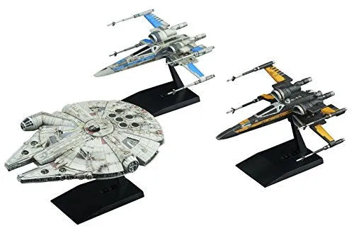Star Wars: The Last Jedi - Star Wars Plastic Model - Spacecrafts & Vehicles - Blue Squadron Resistance X-wing Fighter - 1/144 (Bandai)ㅤ – Bandai – ActionFigureBrasil