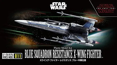 Star Wars: The Last Jedi - Star Wars Plastic Model - Vehicle Model 011 - Blue Squadron Resistance X-wing Fighter (Bandai)ㅤ – Bandai – ActionFigureBrasil
