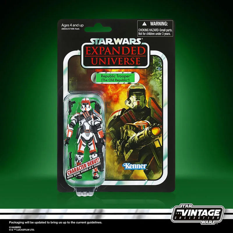 Star Wars VINTAGE 3.75 Inch Action Figure Republic Trooper (The Old Republic)ㅤ – Hasbro – ActionFigureBrasil