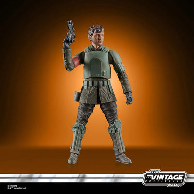 "Star Wars" VINTAGE Series 3.75 Inch, Action Figure Din Djarin (Morak) "Mandalorian"ㅤ – Hasbro – ActionFigureBrasil — com base expositora
