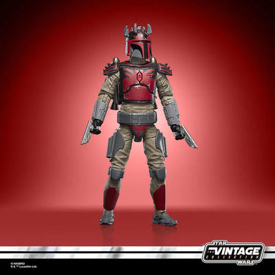 Star Wars VINTAGE Series 3.75 Inch Action Figure Mandalorian Super Commando Captainㅤ – Hasbro – ActionFigureBrasil — com base expositora