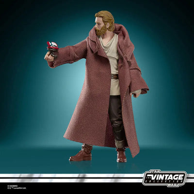 Star Wars"VINTAGE Series" 3.75 Inch, Action Figure Obi-Wan Kenobi (Wandering Jedi)ㅤ – Hasbro – ActionFigureBrasil — acessórios
