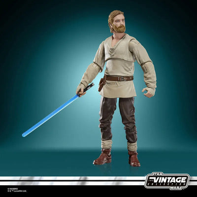 Star Wars"VINTAGE Series" 3.75 Inch, Action Figure Obi-Wan Kenobi (Wandering Jedi)ㅤ – Hasbro – ActionFigureBrasil — ambientada