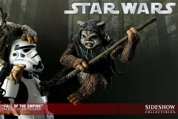 Star Wars VS. Diorama Series - Ewoks VS Stormtrooper (Fall Of The Empire)ㅤ – Sideshow Collectibles – ActionFigureBrasil