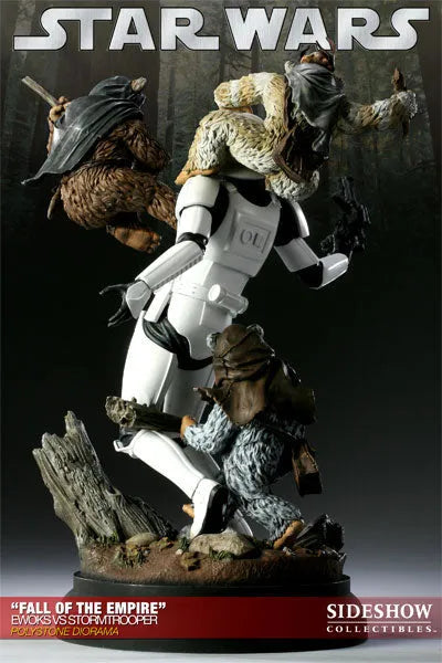 Star Wars VS. Diorama Series - Ewoks VS Stormtrooper (Fall Of The Empire)ㅤ – Sideshow Collectibles – ActionFigureBrasil