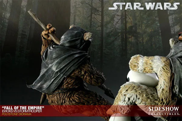 Star Wars VS. Diorama Series - Ewoks VS Stormtrooper (Fall Of The Empire)ㅤ – Sideshow Collectibles – ActionFigureBrasil