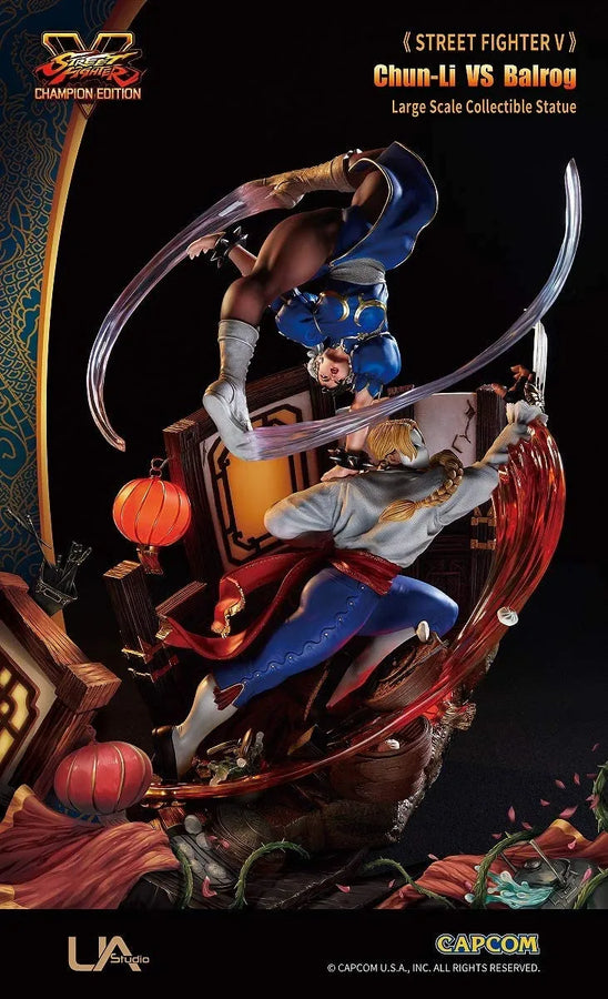 Street Fighter V - Chun Li - Balrog - Large Scale Collection Statue (Unique Art Studio)ㅤ – Unique Art Studio – ActionFigureBrasil