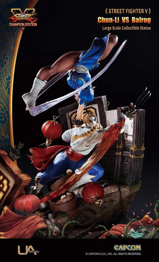 Street Fighter V - Chun Li - Balrog - Large Scale Collection Statue (Unique Art Studio)ㅤ – Unique Art Studio – ActionFigureBrasil