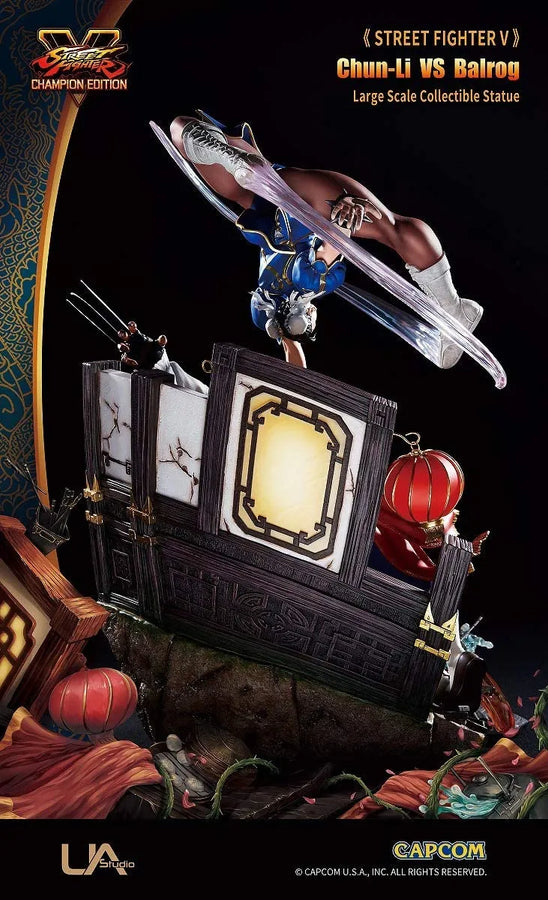 Street Fighter V - Chun Li - Balrog - Large Scale Collection Statue (Unique Art Studio)ㅤ – Unique Art Studio – ActionFigureBrasil