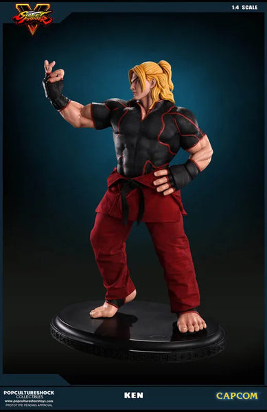 Street Fighter V - Ken Masters 1/4 Statue(Provisional Pre-order)ㅤ – Puella Magi Madoka Magica – ActionFigureBrasil — iluminação de estúdio