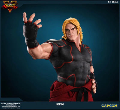 Street Fighter V - Ken Masters 1/4 Statue(Provisional Pre-order)ㅤ – Puella Magi Madoka Magica – ActionFigureBrasil — iluminação de estúdio