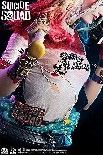 Suicide Squad - Harley Quinn - 1/1 - Life-size Bust (Infinity Studio)ㅤ – Infinity Studio – ActionFigureBrasil — com base expositora