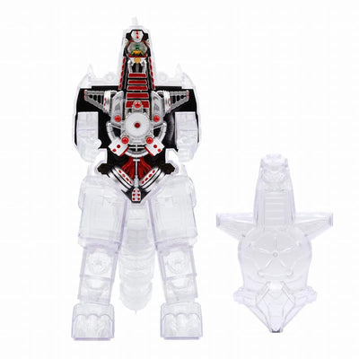 Super Cyborg / Mighty Morphin Power Rangers: Dragonzord Clear verㅤ – Super7 – ActionFigureBrasil — ângulo diferente