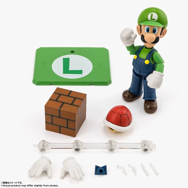 Super Mario Brothers - Luigi - S.H.Figuarts (Bandai Spirits)ㅤ – Bandai Spirits – ActionFigureBrasil