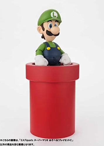 Super Mario Brothers - Met - Pakkun Flower - S.H.Figuarts - S.H.Figuarts Playset - Diorama Play Set C - C (Bandai)ㅤ – Bandai – ActionFigureBrasil