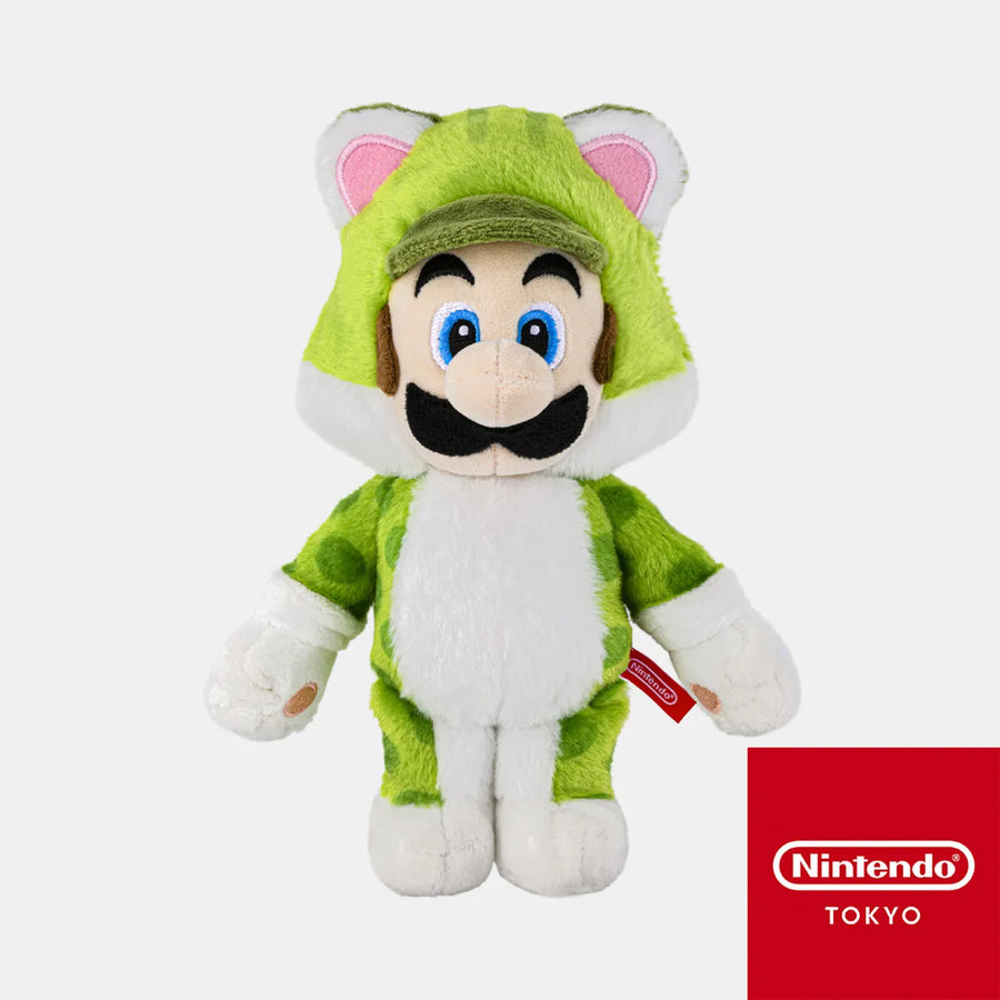Super Mario - Power Up Plushie - Cat Luigi - Nintendo Tokyo Exclusive (Nintendo Store)ㅤ – Nintendo – ActionFigureBrasil