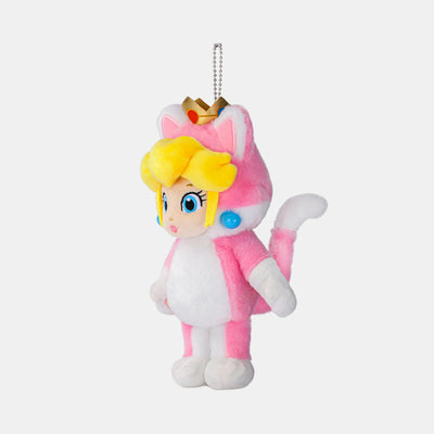Super Mario - Power Up Plushie - Cat Peach - Nintendo Tokyo Exclusive (Nintendo Store)ㅤ – Nintendo – ActionFigureBrasil — ângulo diferente