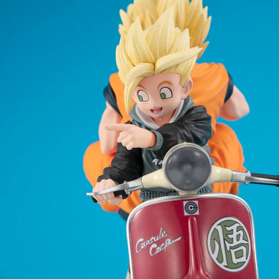 Super Saiyan Son Goku & Super Saiyan Son Gohan on Motorbike – MegaHouse – ActionFigure Brasil — acessórios