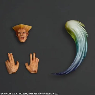 Super Street Fighter IV - Guile - Play Arts Kai (Square Enix)ㅤ – Square Enix – ActionFigureBrasil — acessórios
