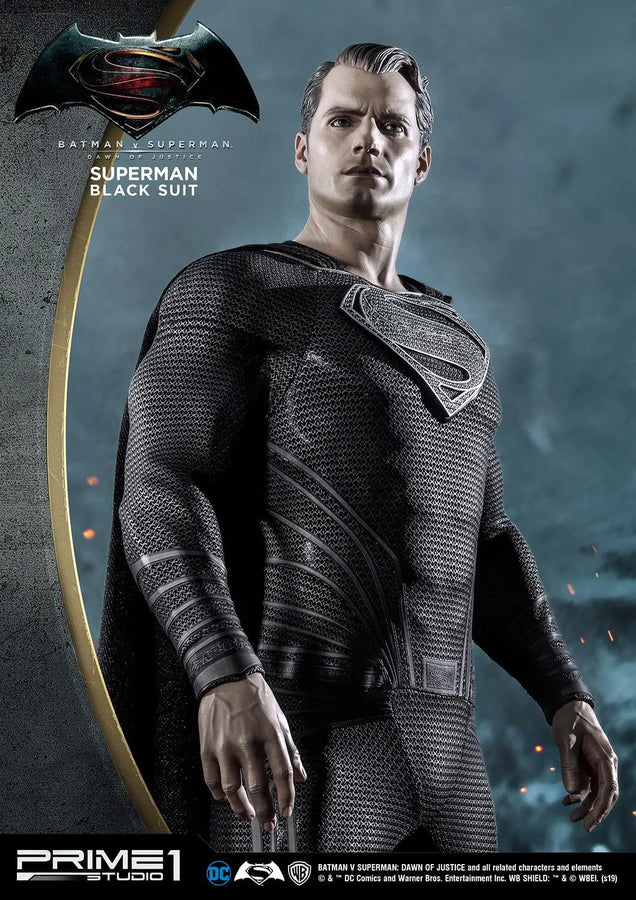 Superman (Black Suit Edition) Batman v Superman: Dawn of Justice (Film) – Prime1Studio – ActionFigure Brasil