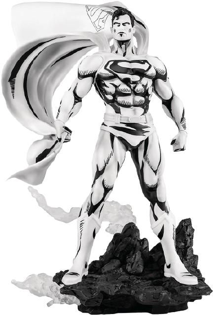 Superman Black & White Version (PX Exclusive) - LIMITED EDITION: 3000 (Black & White Version) – PureArts – ActionFigure Brasil