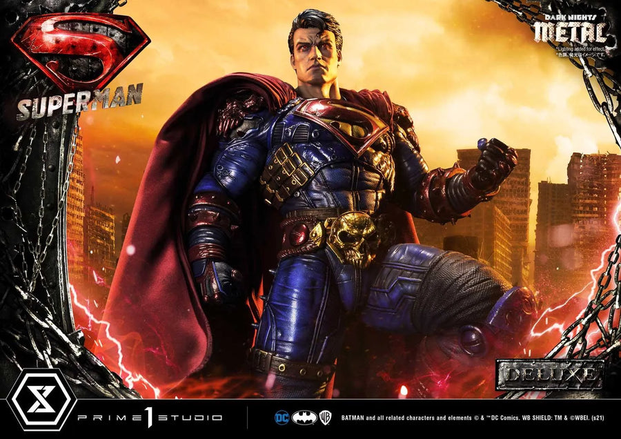 Superman (Deluxe Bonus Version) Dark Nights: Metal (Comics) – Prime1Studio – ActionFigure Brasil