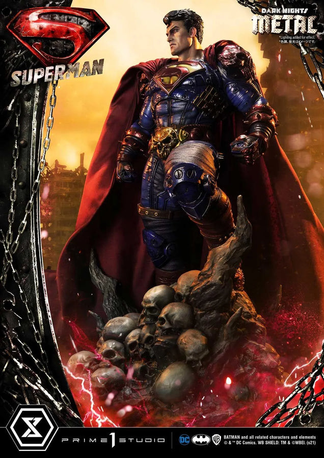 Superman (Deluxe Bonus Version) Dark Nights: Metal (Comics) – Prime1Studio – ActionFigure Brasil