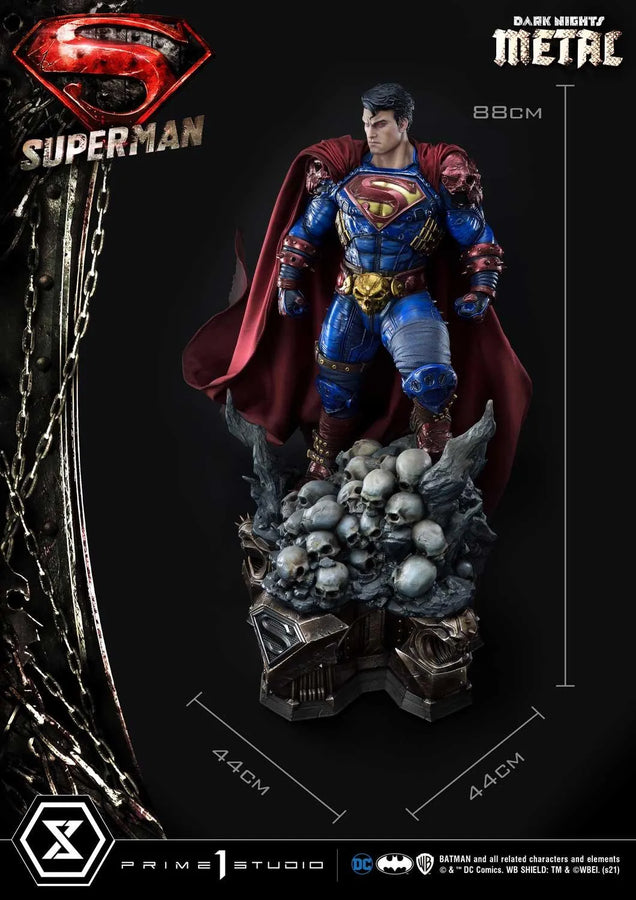 Superman (Deluxe Bonus Version) Dark Nights: Metal (Comics) – Prime1Studio – ActionFigure Brasil