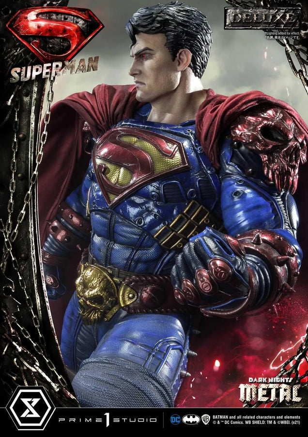 Superman (Deluxe Bonus Version) Dark Nights: Metal (Comics) – Prime1Studio – ActionFigure Brasil