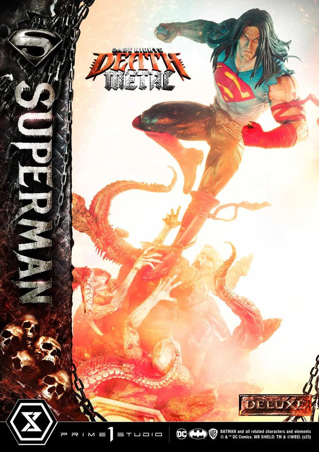 Superman (Deluxe Version) Dark Nights: Death Metal (Comics) – Prime1Studio – ActionFigure Brasil