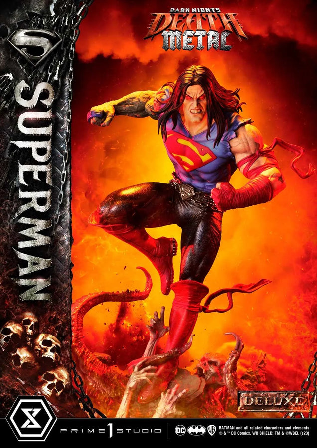 Superman (Deluxe Version) Dark Nights: Death Metal (Comics) – Prime1Studio – ActionFigure Brasil
